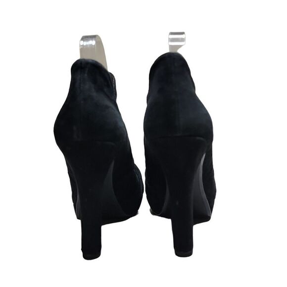 Rosegold Ankle Platform Black Suede Bootie Size 8 / 39 - Picture 6 of 15